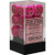 12 16mm Pink w/Gold Vortex D6 Dice - CHX27654