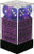 12 16mm Purple w/White Borealis D6 Dice - CHX27607