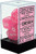 7 Pink w/White Frosted Polyhedral Dice Set - CHX27464