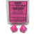 10 Opaque Pink w/white D10 Dice Set - CHX25244