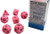 7 Heavy Dice Set - Lab Dice 2 - Snow Pink Vortex Dice with Black - CHX30031