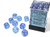 36 12mm Sky Blue/White Borealis D6 Dice Set - CHX27986