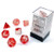 7 Red w/Silver Nebula Luminary Polyhedral Dice Set - CHX27554