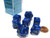 Chessex Blue with Gold 7 Pearlescent Polyhedral Cheat Dice Set (chx 29016)