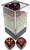 Glitter Ruby and Gold 12ct 16mm D6 Dice Block - CHX27704