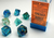 Nebula Oceanic/gold Luminary Polyhedral 7-Die Set - CHX30011