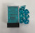 Translucent Teal/white 7ct Polyhedral Dice Set - CHX23085