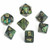 Scarab Mini-Polyhedral Jade/gold 7-Die Set