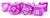 16mm Stardust Acrylic Poly Dice Set: Purple