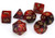 Mini Polyhedral 7-Die Set: Gemini - Purple-Red/Gold (CHX20626)