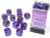 Borealis 16mm D6 Royal Purple/Gold Luminary Dice Block (CHX27787)