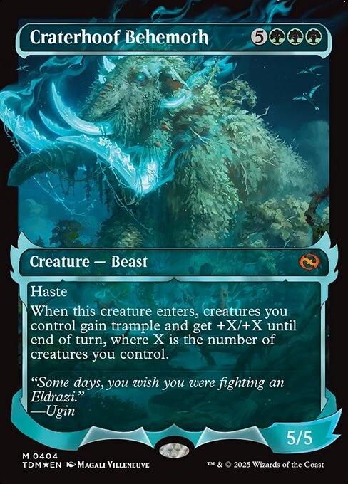 Craterhoof Behemoth (TDM) (Foil) (Full Art) (#404)