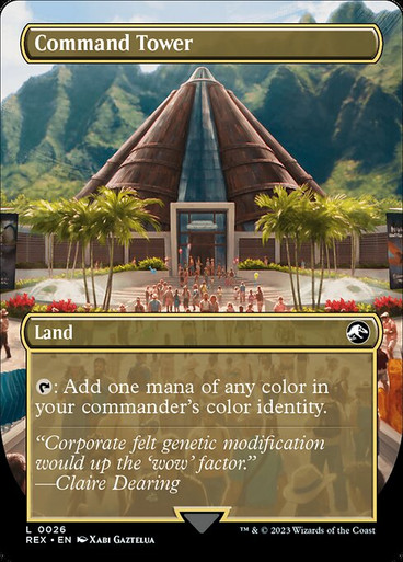 Command Tower // Command Tower (REX) (Borderless) (#26) - MTG Pirulo