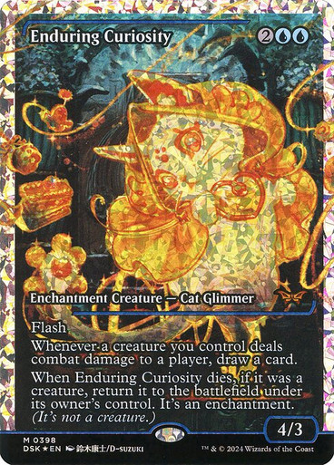 Enduring Curiosity (DSK) (Fracture Foil) (Full Art) (#398) - MTG
