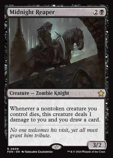 Midnight Reaper (FDN) (#609) - MTG Pirulo