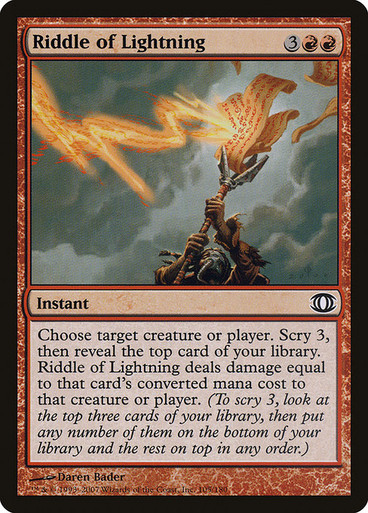 Lightning Riddle Chart Riddle of Lightning (FUT) (Foil) (#105) - MTG Pirulo