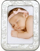 Bunnies Sterling Silver 4x6  Birth Record Picture Frame