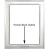Roman Block Outline Font Example