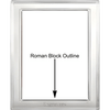 Roman Block Outline Font Example