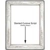 'Vintage'  5x7 Non-Tarnish Sterling Silver Picture Frame