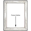 Vintage Non-Tarnish Sterling Silver 8x10 Picture Frame