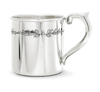 Floral Sterling Silver Baby Cup