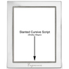 'Tiffany Bead' 5x7  Non-Tarnish Sterling Silver Picture Frame