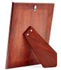 'Octave' 8x10 Non-Tarnish 925 Sterling Silver Frame Mahogany Wood Back 