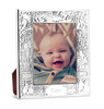 Engravable 'Stork' Birth Record 3x5 Sterling Silver Picture Frame