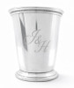 Beaded Polished Pewter 8 oz Julep Cup-Handmade in the USA