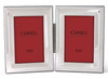 Cunill Rope Hinged Double 4x6 Silver Plated Picture Frame