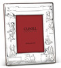 Teddy Train Sterling Silver 3x5 Birth Record Frame