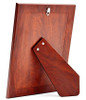 Engravable 'Nova' 4x6 Non-Tarnish 925 Sterling Silver Frame Mahogany Wood Back Engravable 'Nova' 4x6 Non-Tarnish 925 Sterling Silver Frame Mahogany Wood Back