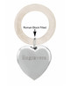 Sterling Silver Heart Rattle-Teething Ring
