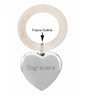 Sterling Silver Heart Rattle-Teething Ring
