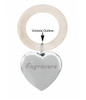 Sterling Silver Heart Rattle-Teething Ring