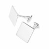 Sterling Silver Square Cuff Links