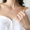 Sterling Silver Personalized Bar Necklace