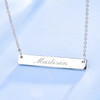 Sterling Silver Personalized Bar Necklace