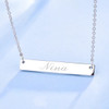 Sterling Silver Personalized Bar Necklace