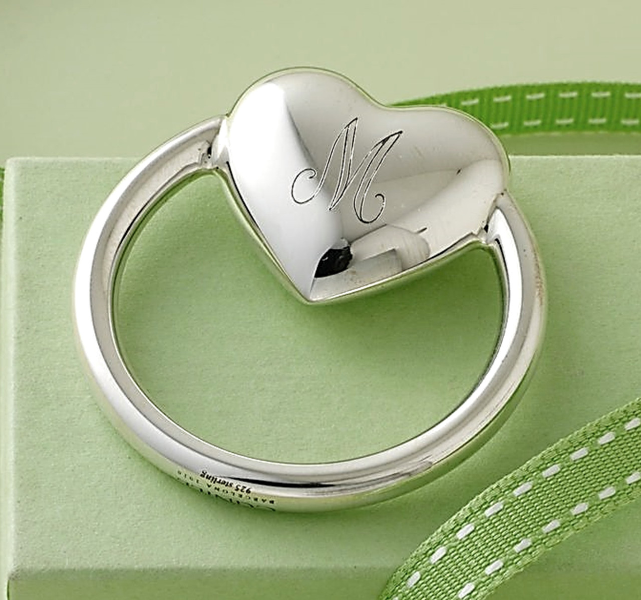 Silver Heart Ring Rattle