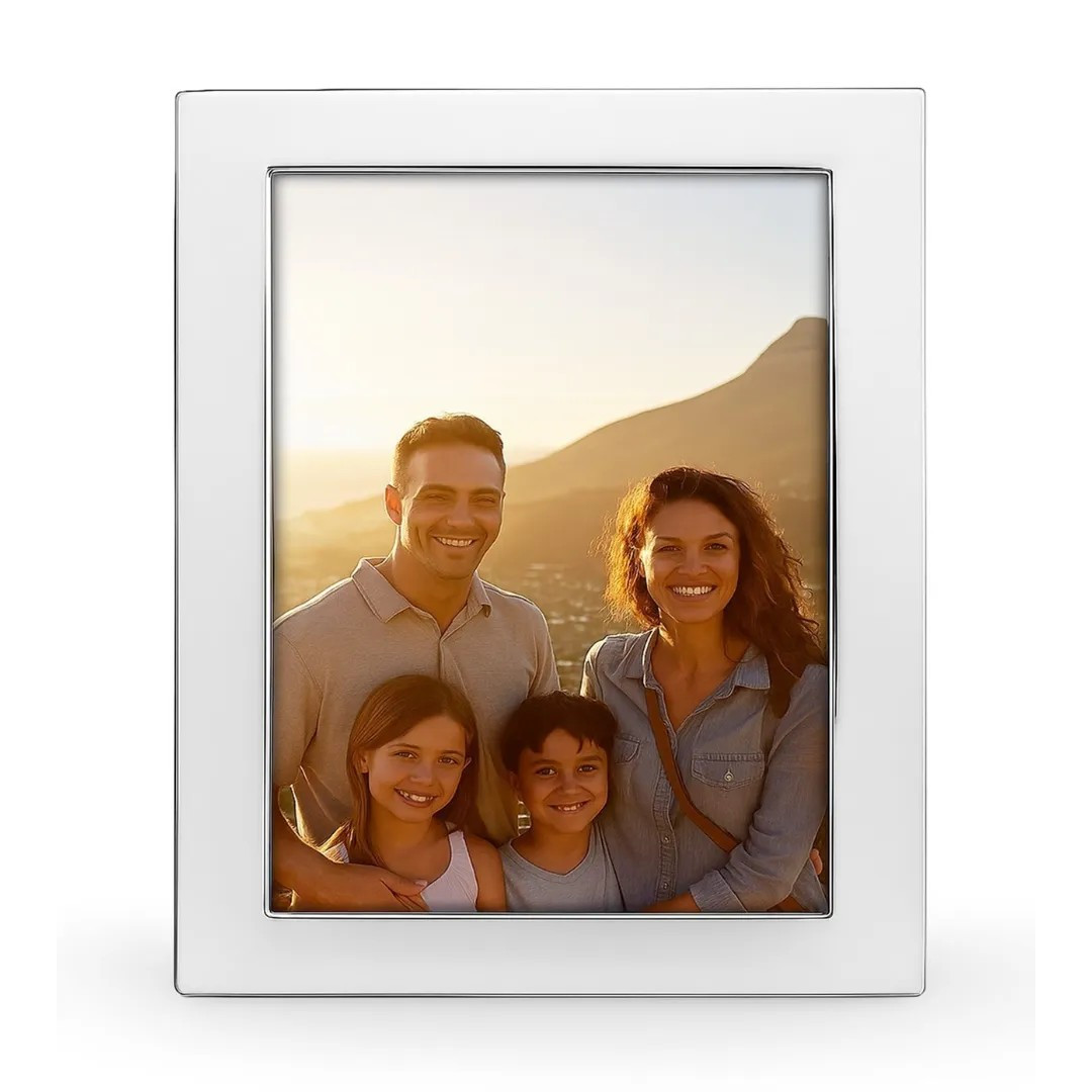 Cunill Tiffany Plain Non-Tarnish Sterling Silver 5x7 Picture Frame