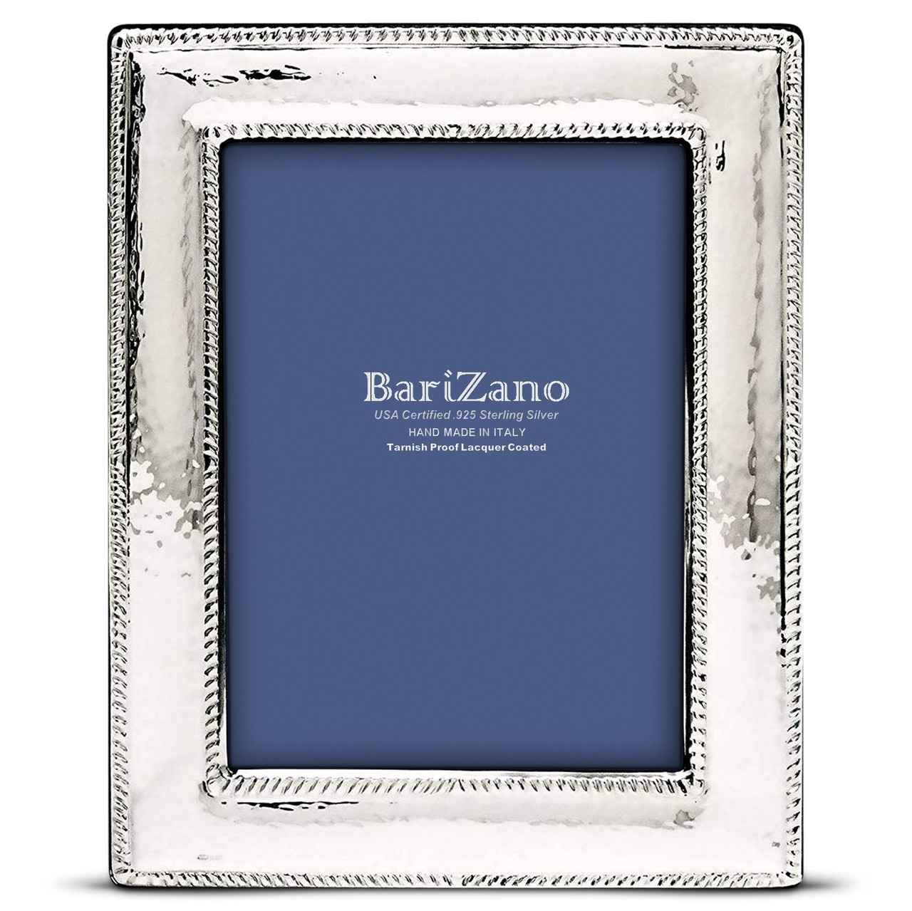 Nautical 8x10 Non Tarnish 925 Sterling Silver Frame