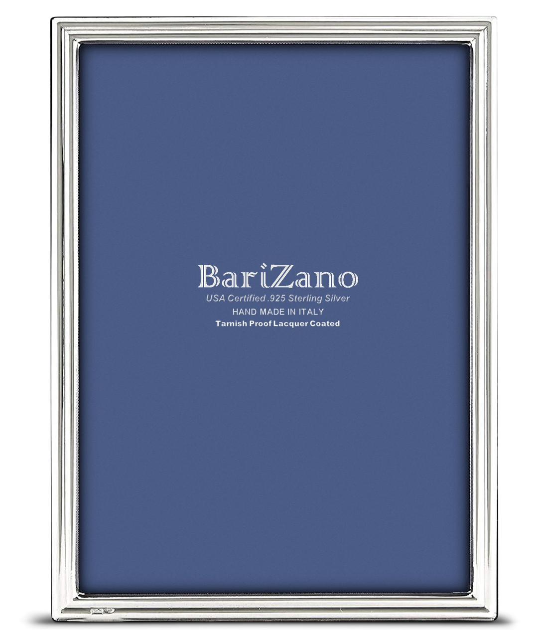 Slim 5x7 NonTarnish 925 Sterling Silver Frame