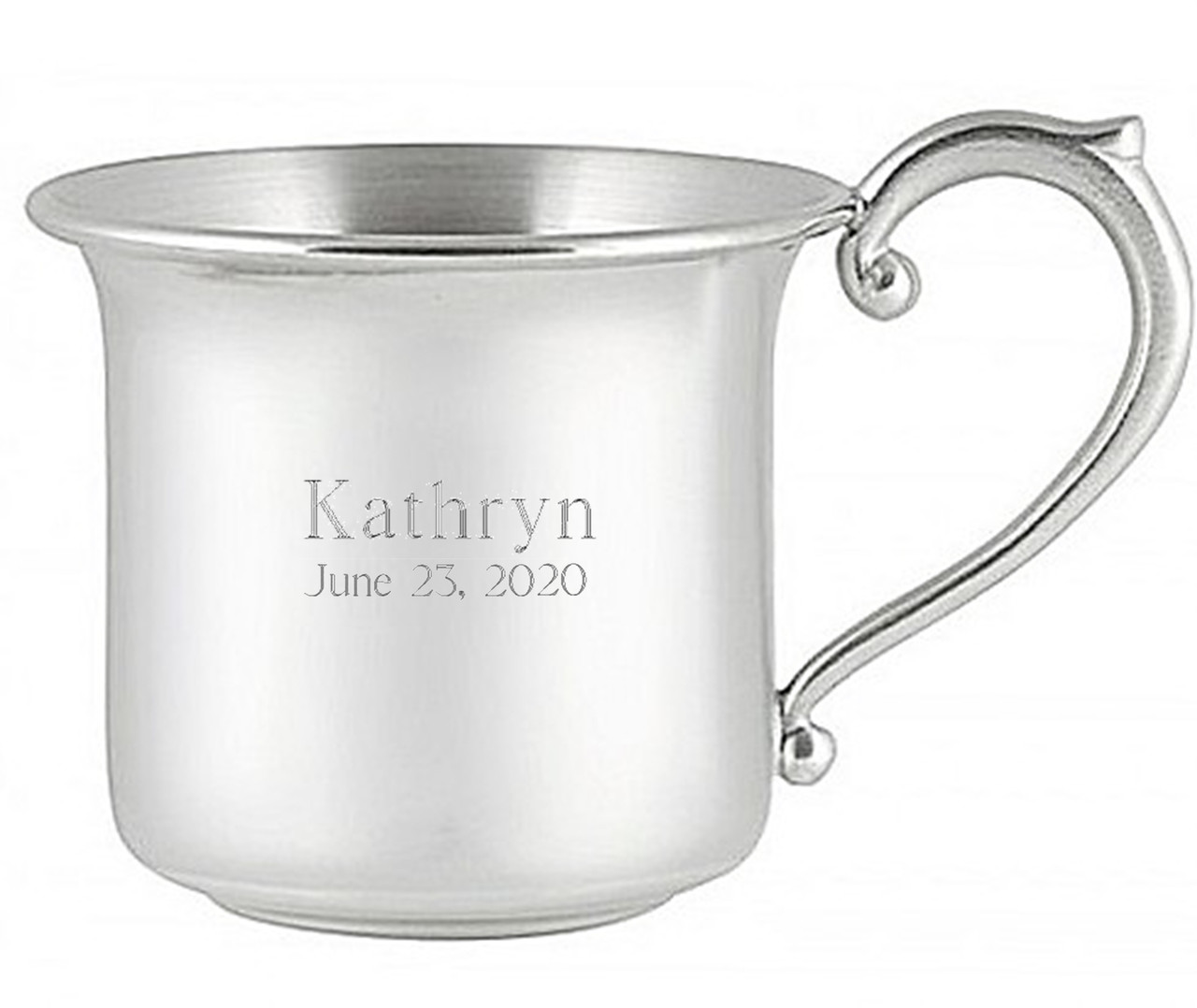 Woodbury Pewter 'Cape Cod' Fancy Handle Pewter Baby Cup