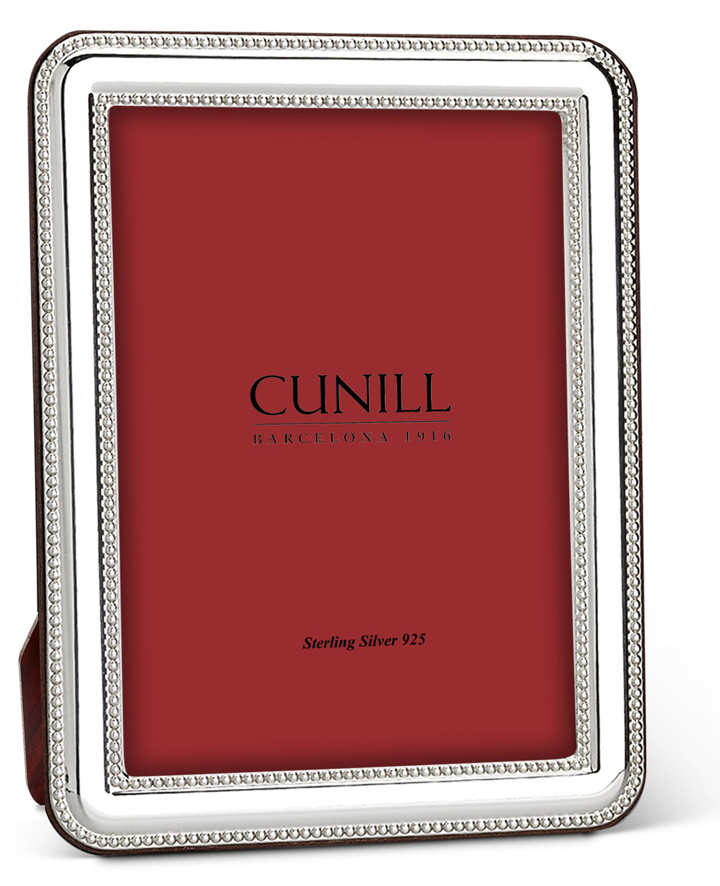 Cunill Beaded 5x7 Sterling Silver Picture Frame
