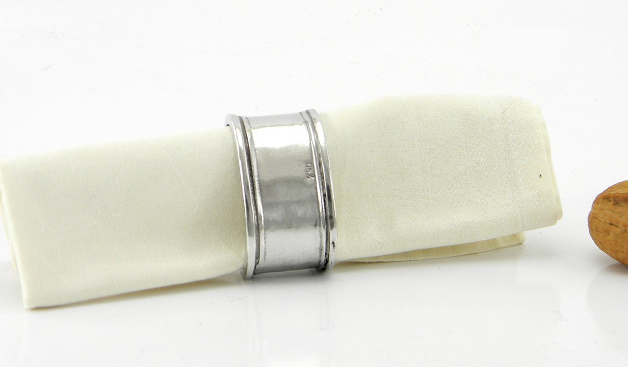 Vintage Silver 3Line Narrow Ring 925-