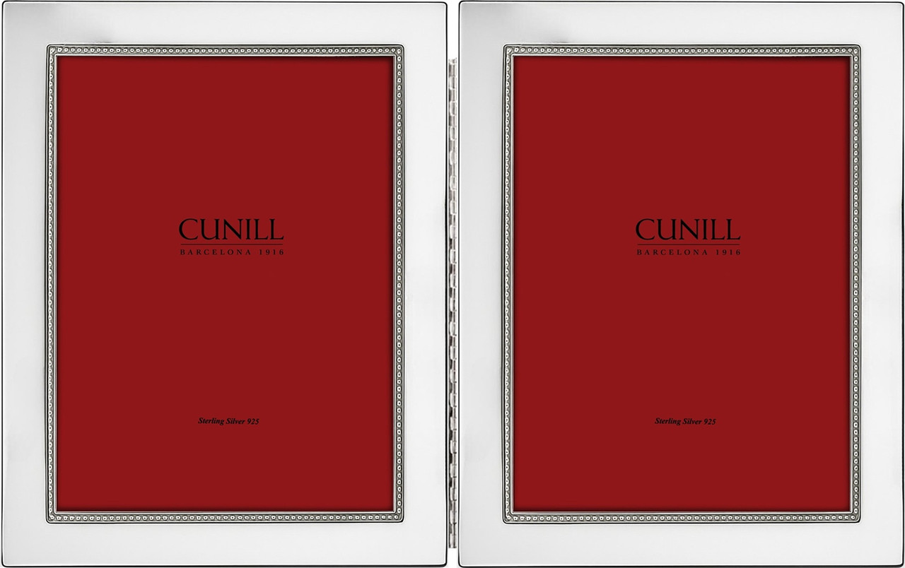 Cunill Tiffany Bead Hinged Double 5x7 Frame