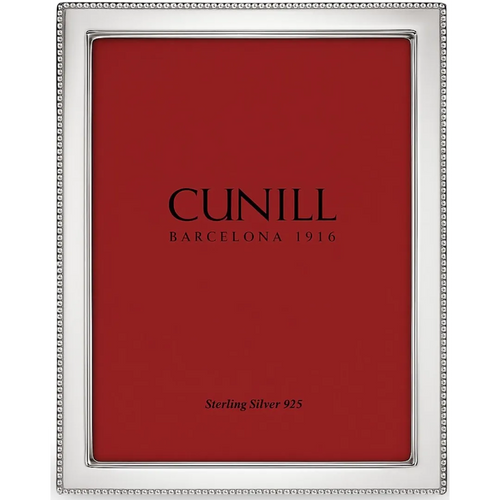 'Contemporary Bead' 5x7 Non-Tarnish Sterling Silver Picture Frame