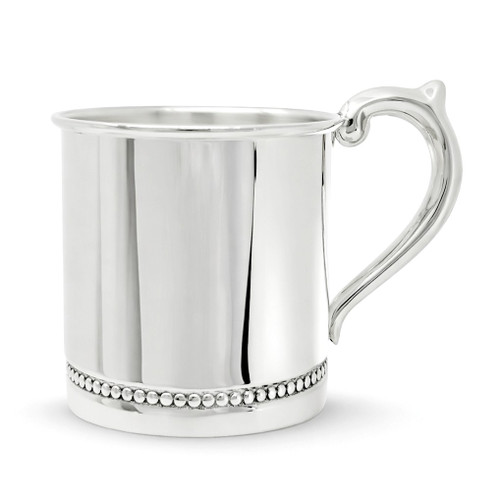 Beaded Sterling Silver Baby Cup